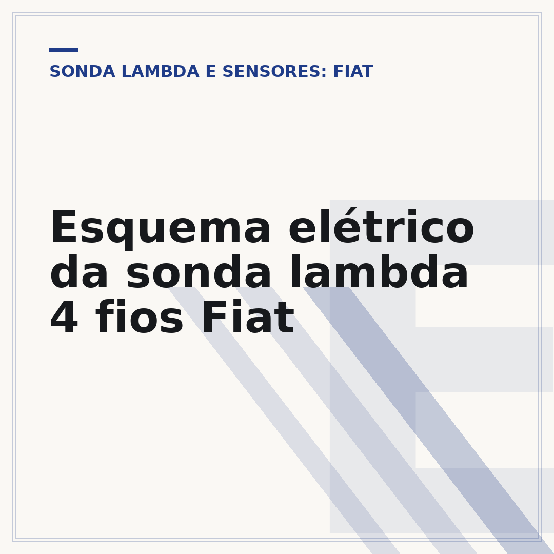 Esquema elétrico da sonda lambda 4 fios Fiat