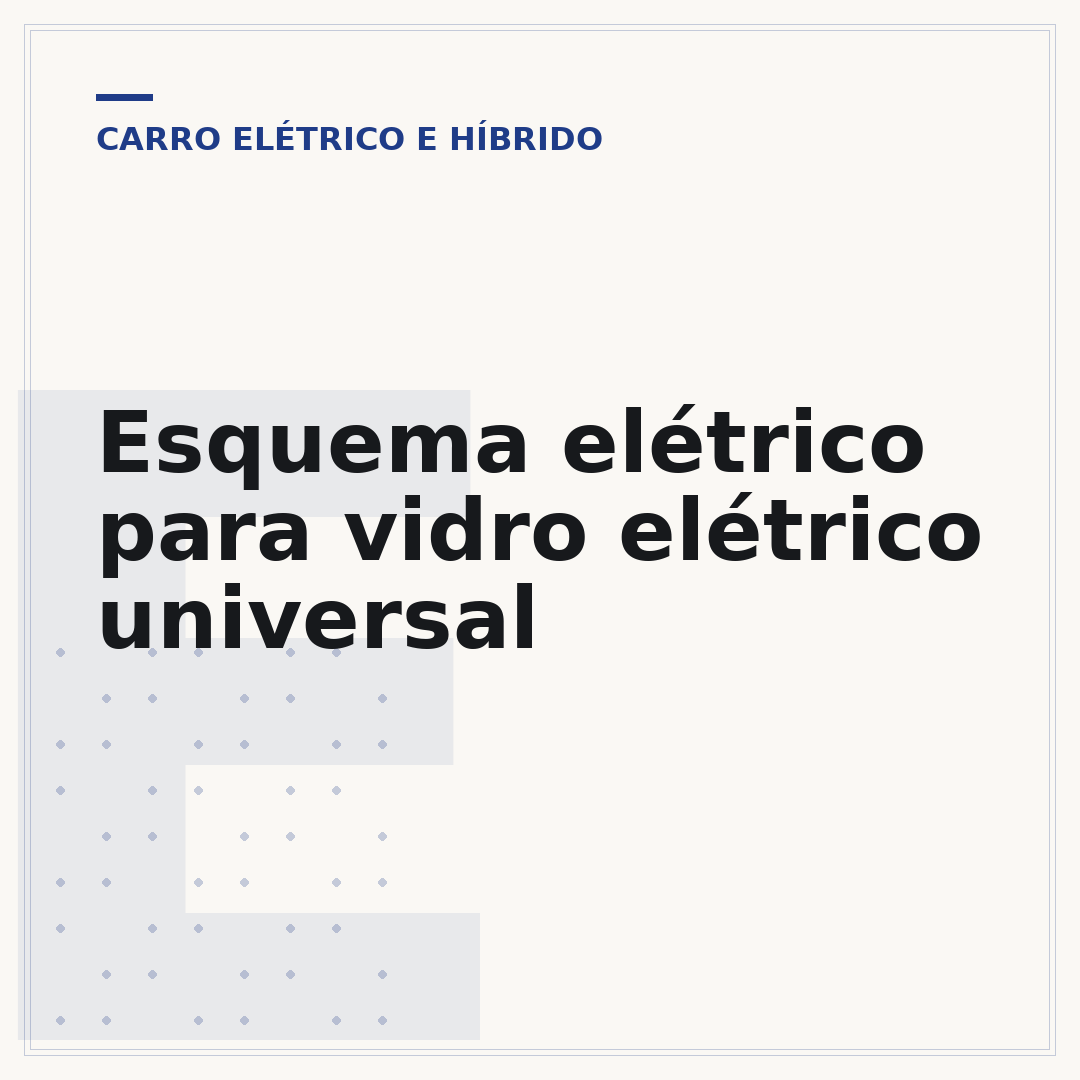 Esquema elétrico para vidro elétrico universal