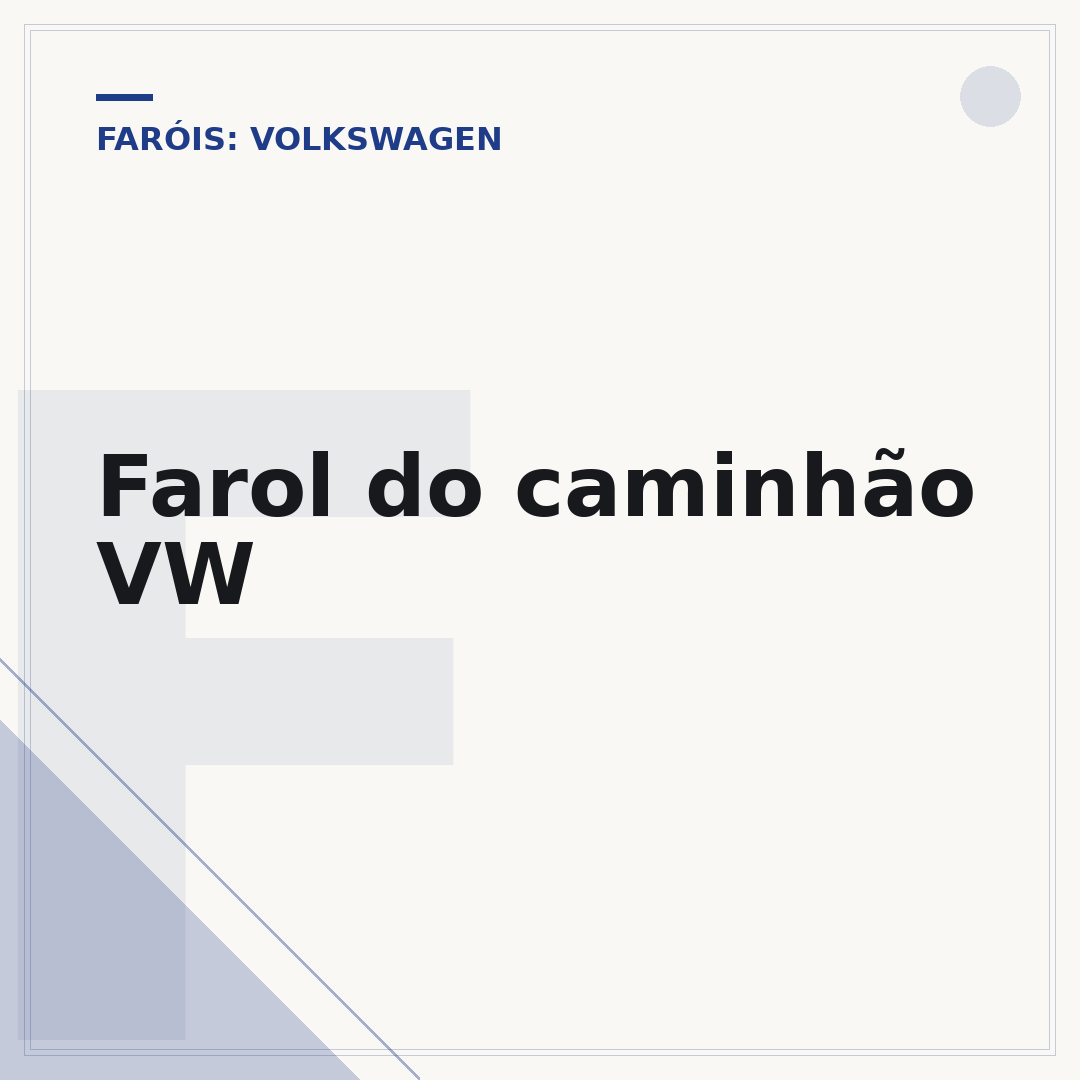 Farol do caminhão VW