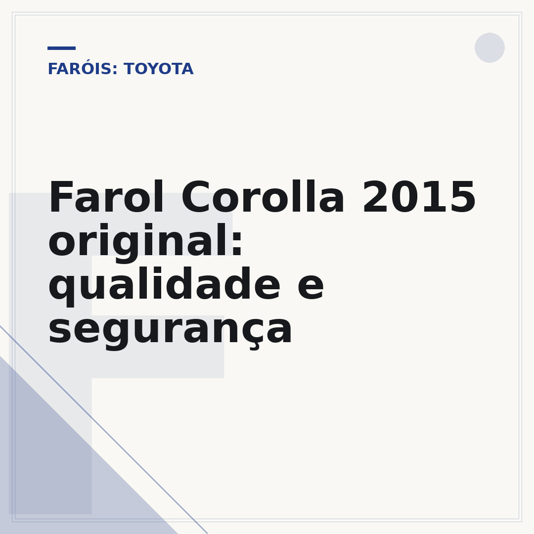 Farol Corolla 2015 original: qualidade e segurança