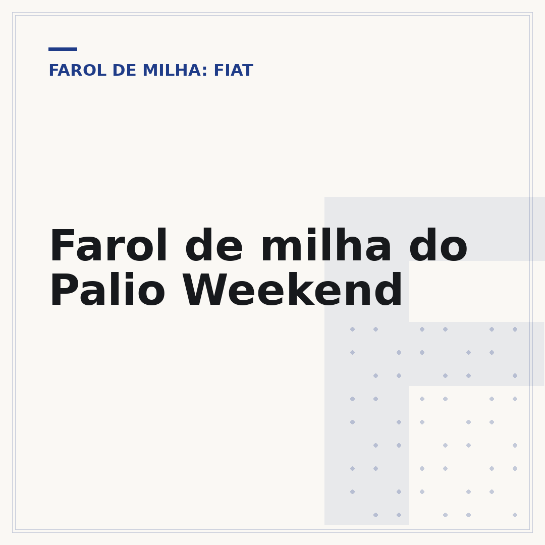 Farol de milha do Palio Weekend