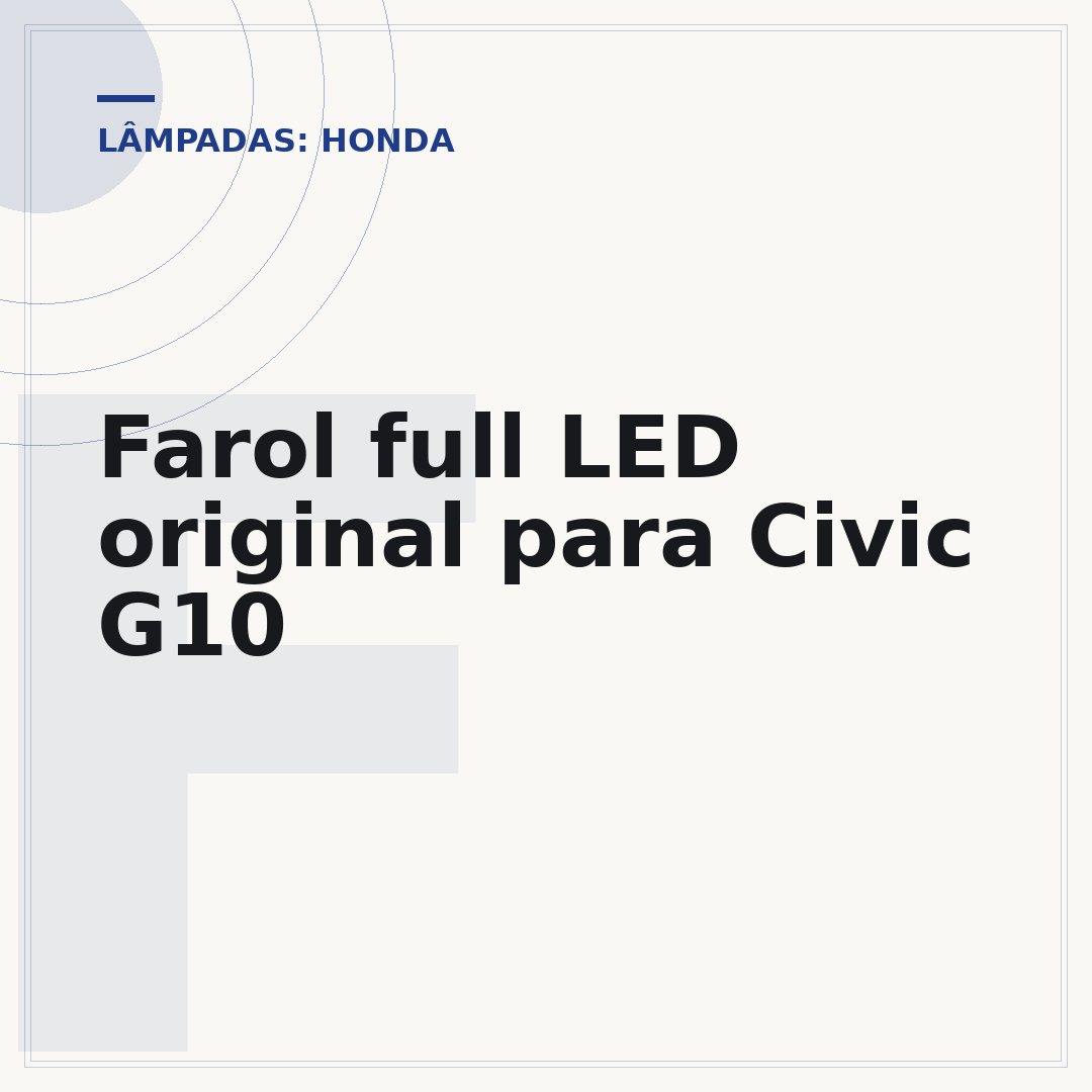 Farol full LED original para Civic G10