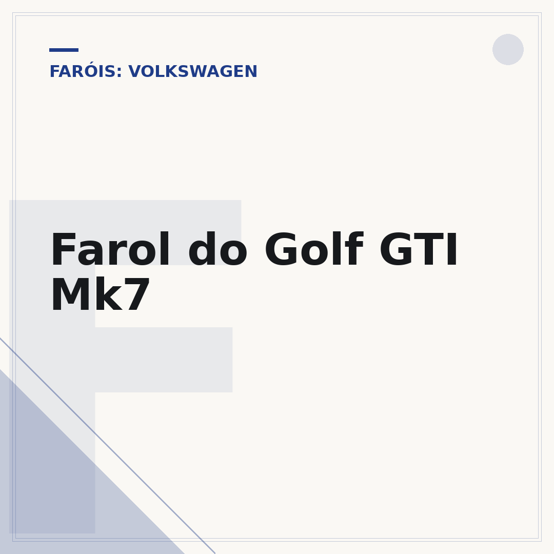 Farol do Golf GTI Mk7