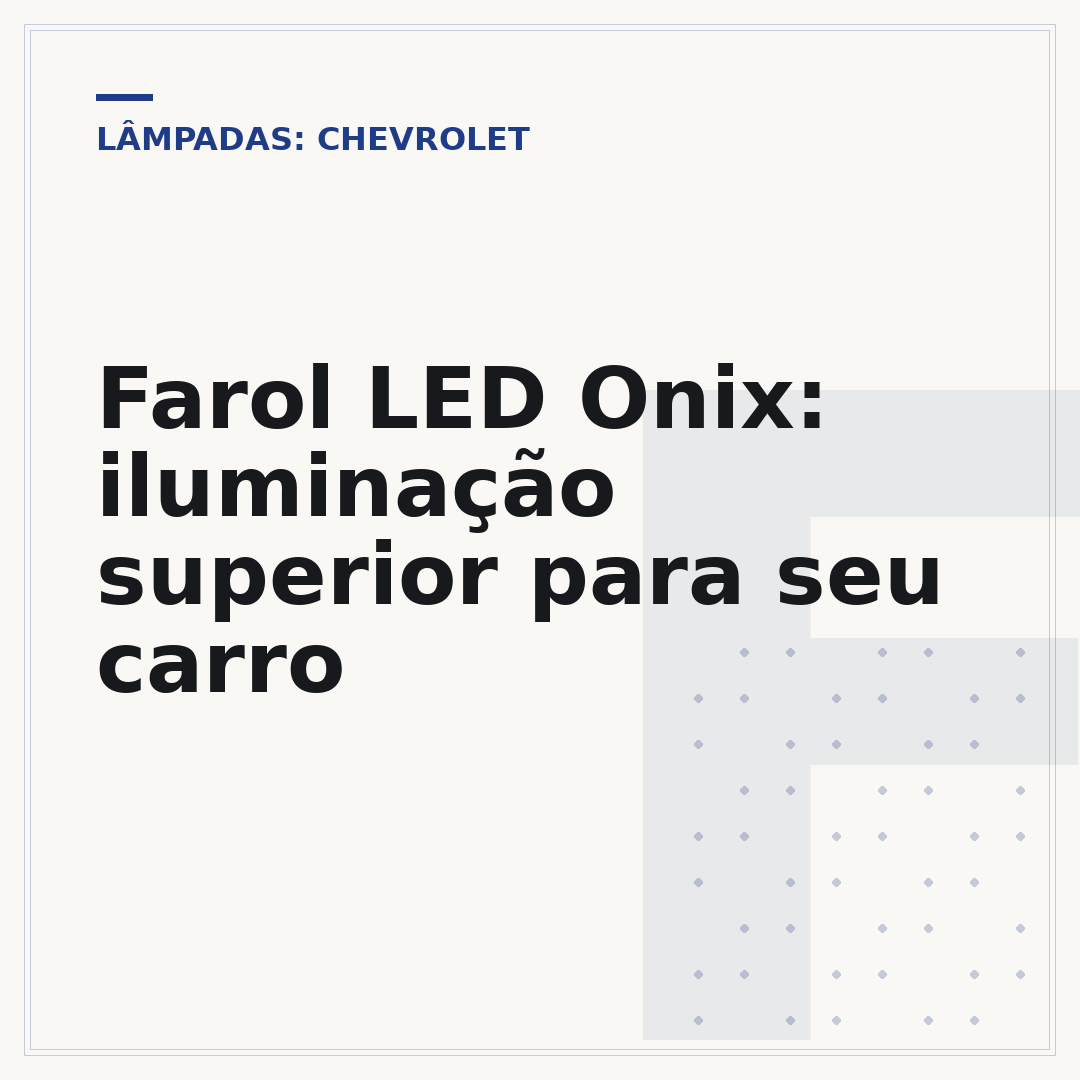 Farol LED Onix: iluminação superior para seu carro