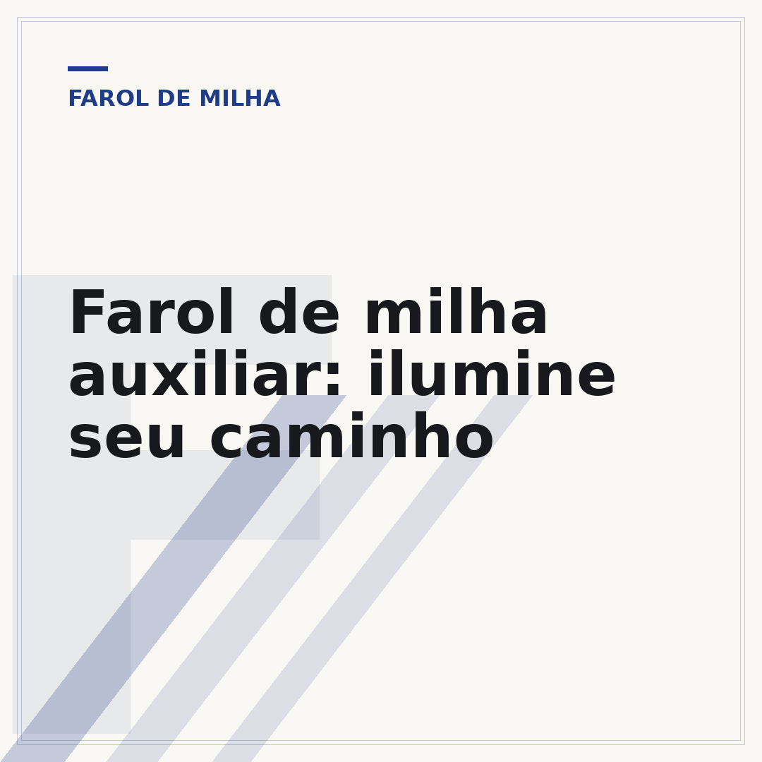 Farol de milha auxiliar: ilumine seu caminho