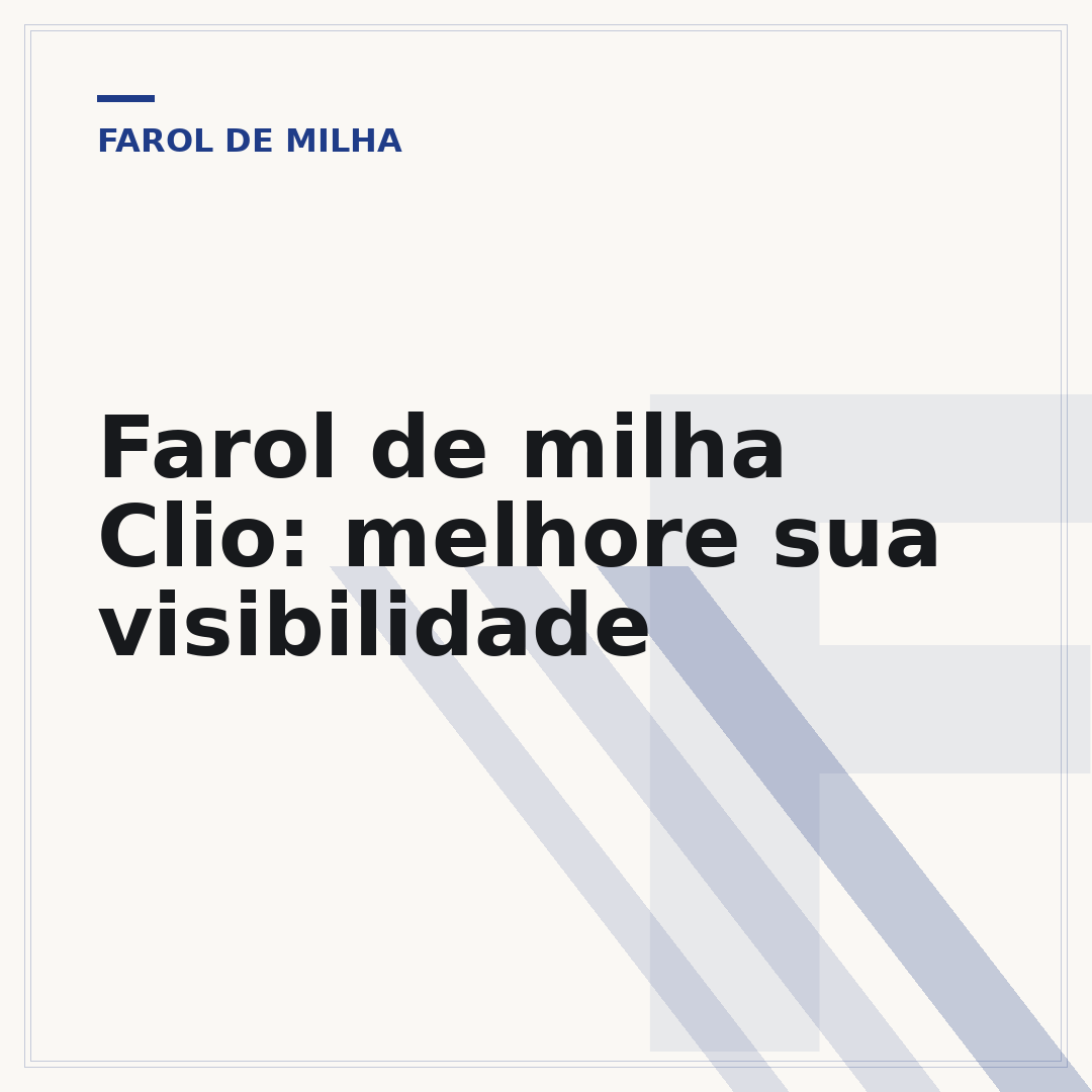 Farol de milha Clio: melhore sua visibilidade