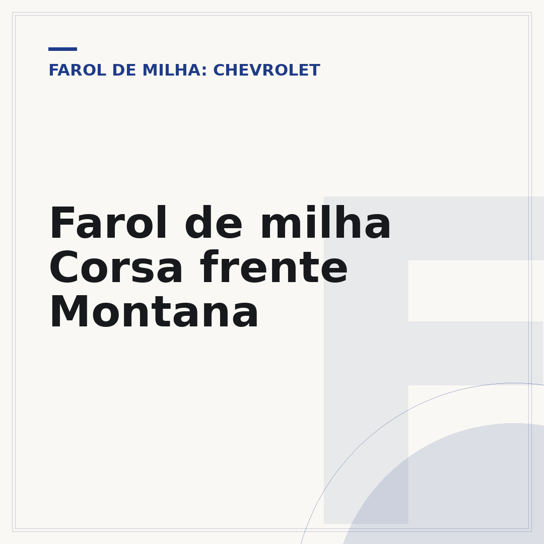Farol de milha Corsa frente Montana