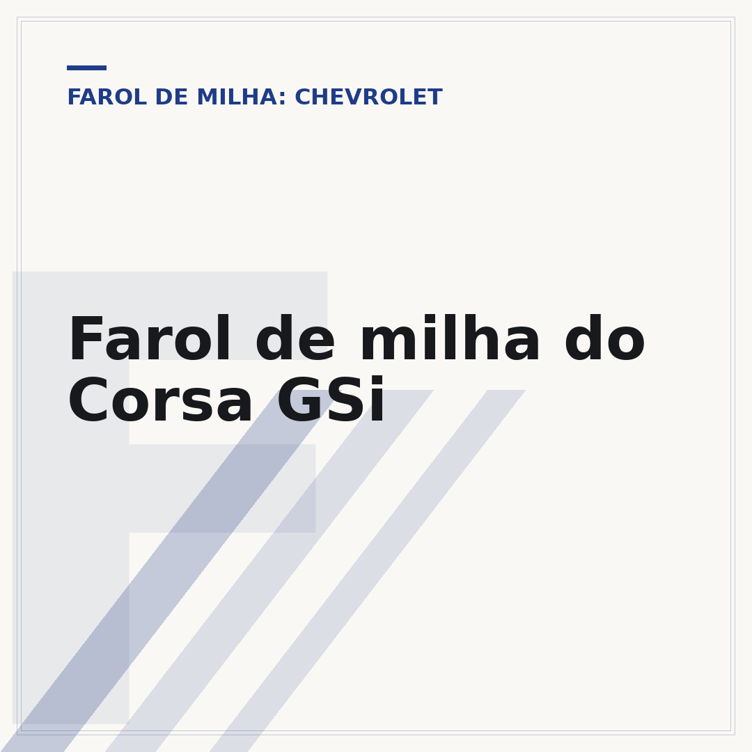 Farol de milha do Corsa GSi