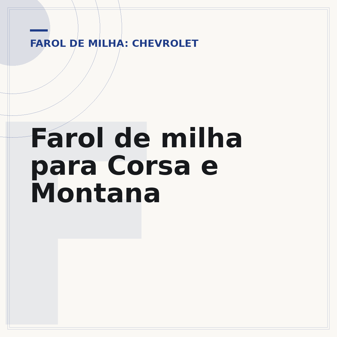 Farol de milha para Corsa e Montana