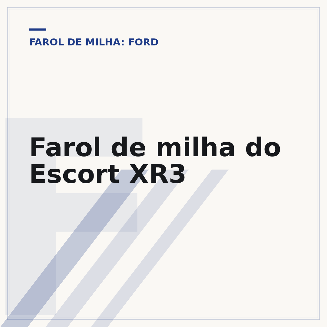 Farol de milha do Escort XR3