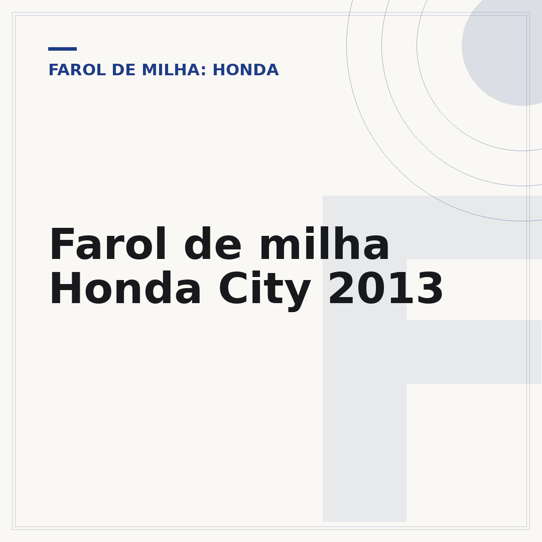 Farol de milha Honda City 2013
