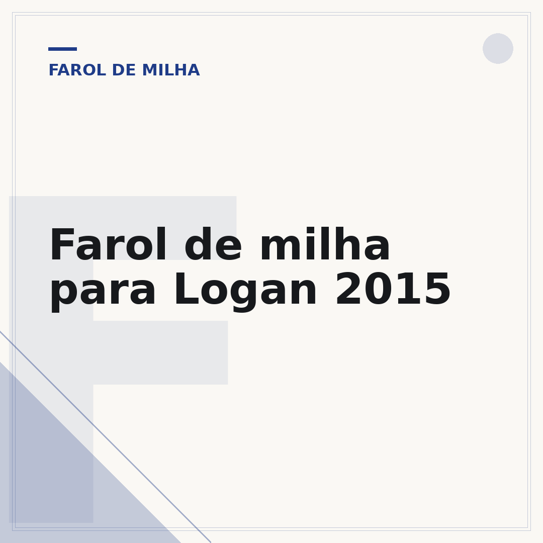 Farol de milha para Logan 2015
