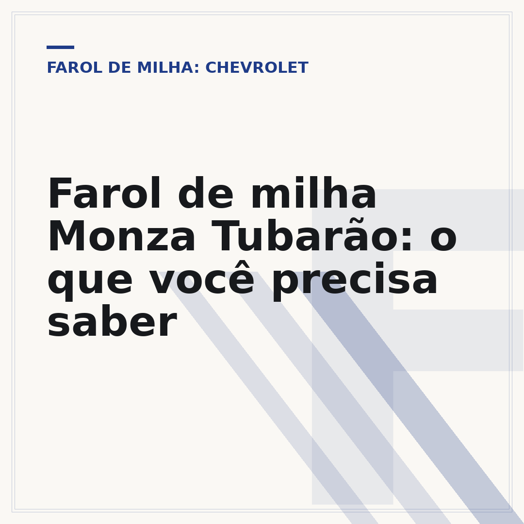 Farol de milha Monza Tubarão: o que você precisa saber