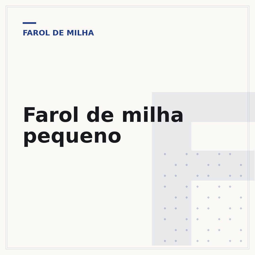 Farol de milha pequeno