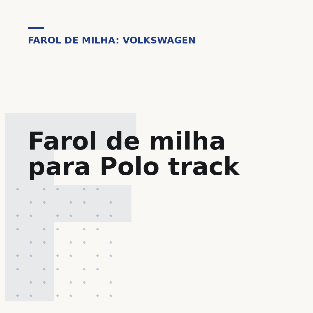 Farol de milha para Polo track