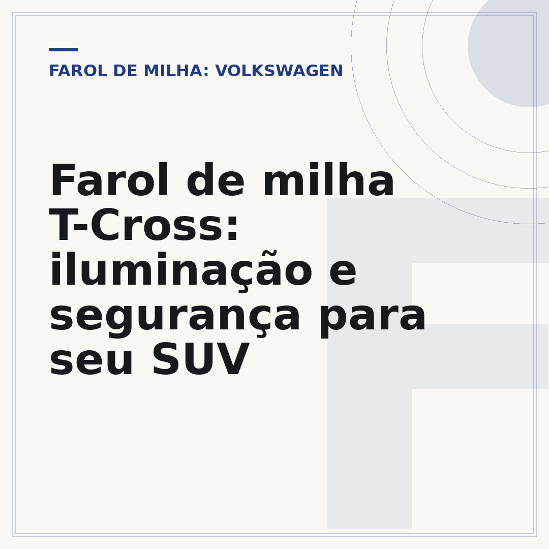 Farol de milha T-Cross: iluminação e segurança para seu SUV