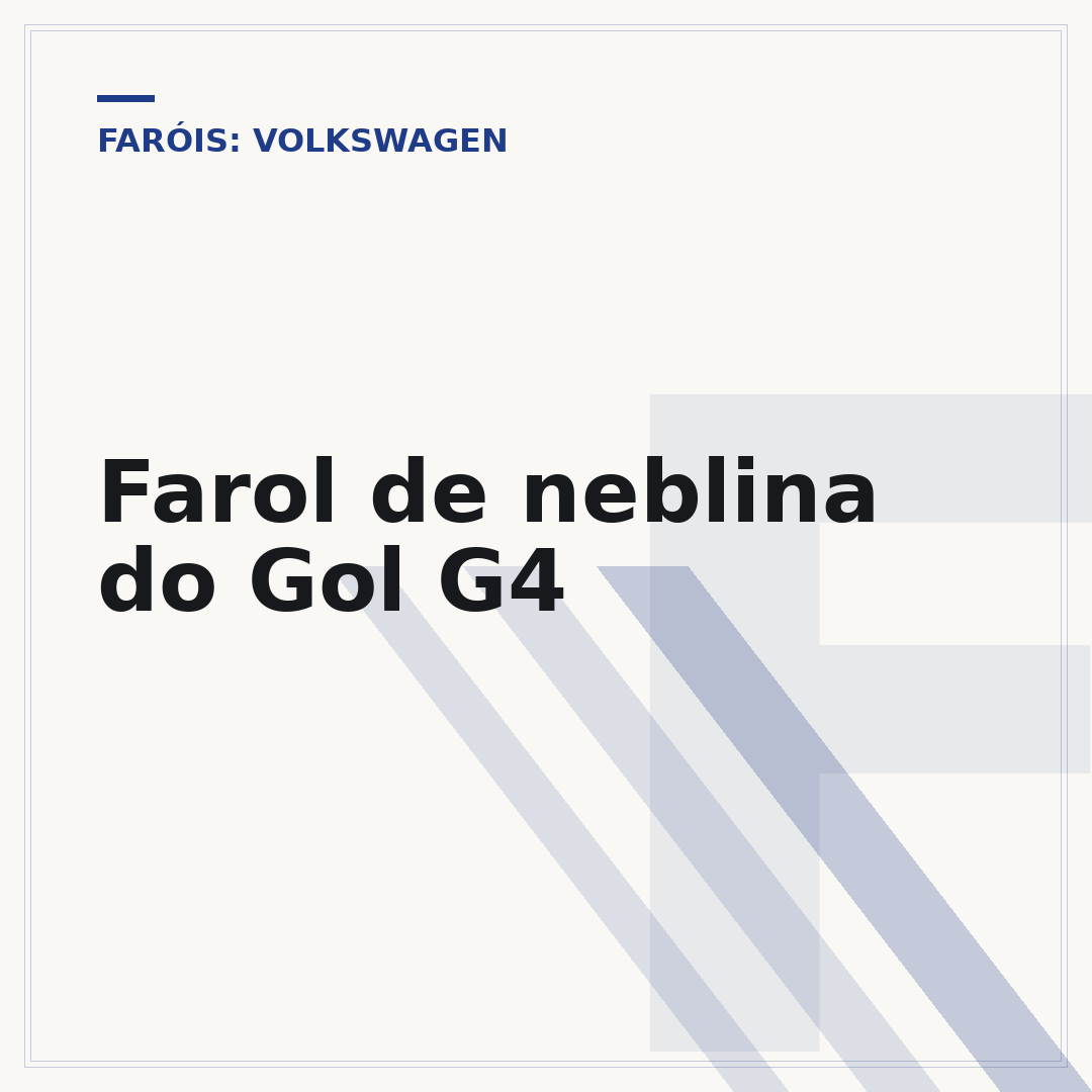 Farol de neblina do Gol G4