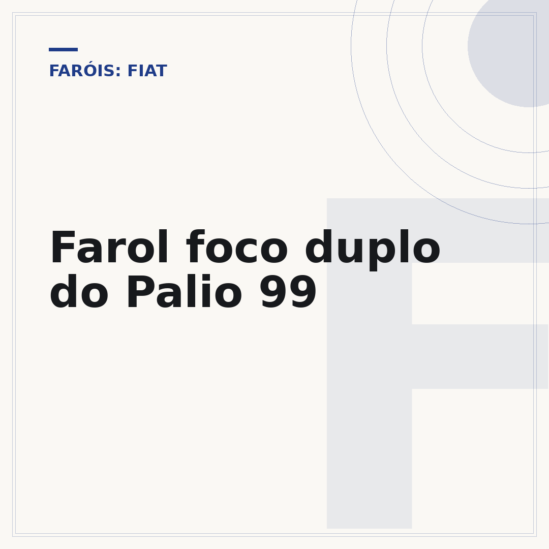 Farol foco duplo do Palio 99