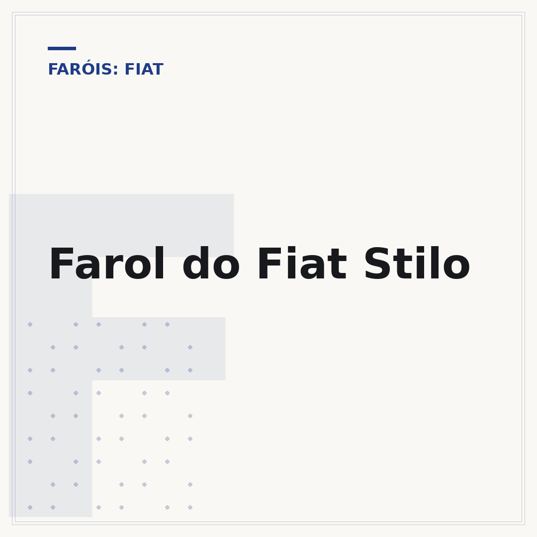 Farol do Fiat Stilo