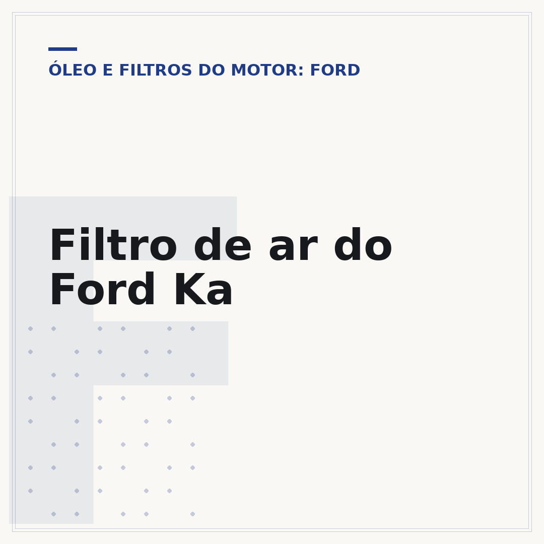 Filtro de ar do Ford Ka