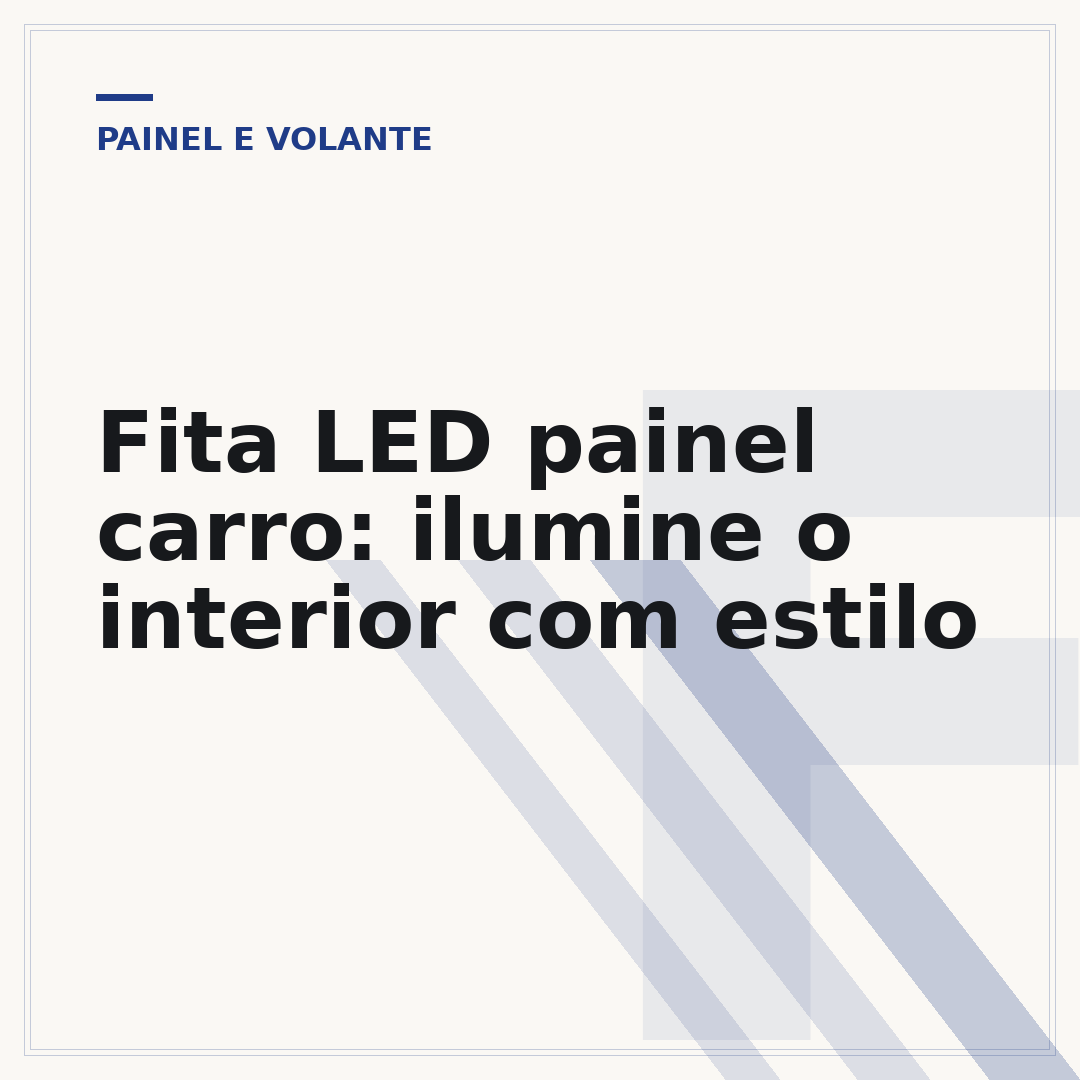 Fita LED painel carro: ilumine o interior com estilo
