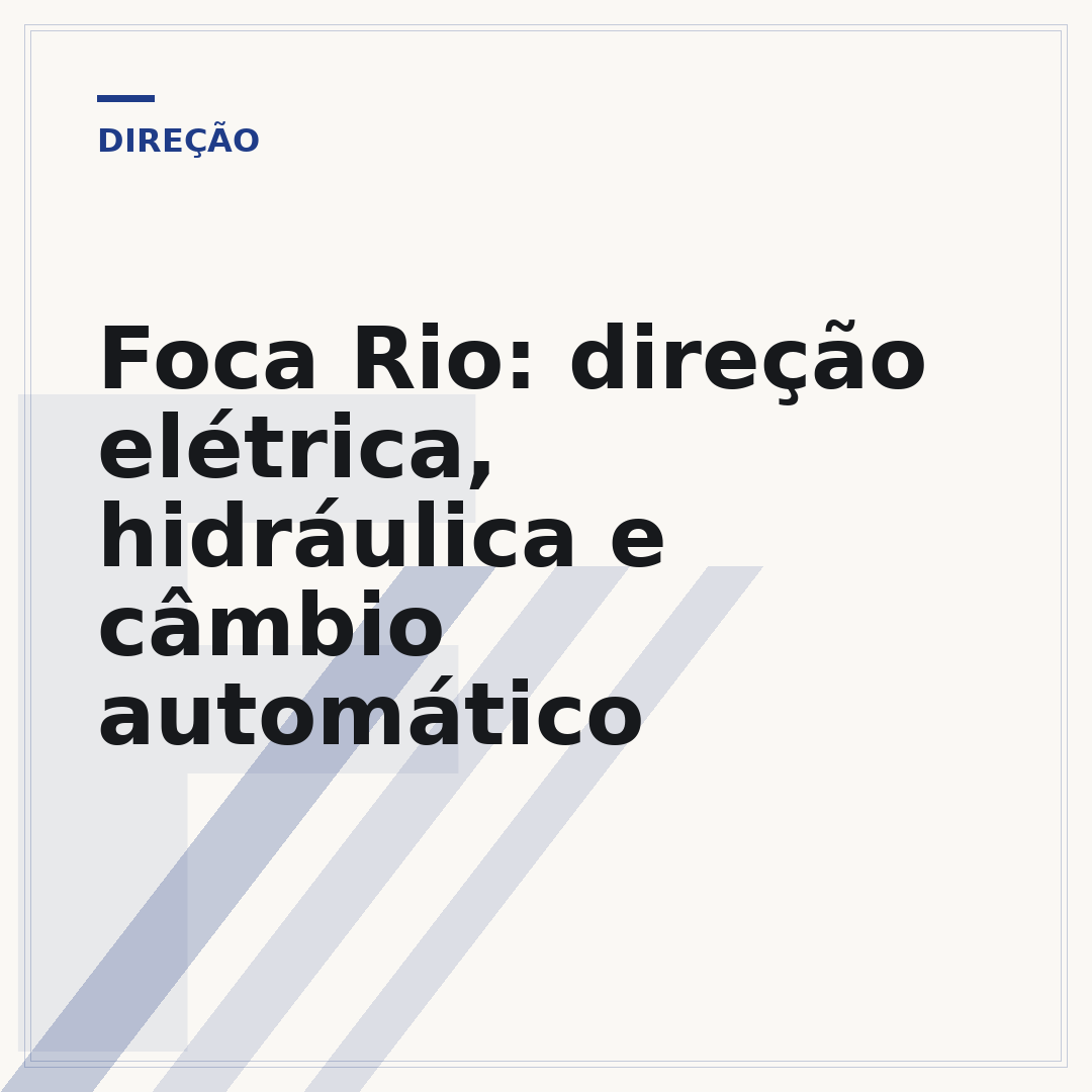 Foca Rio: direção elétrica, hidráulica e câmbio automático