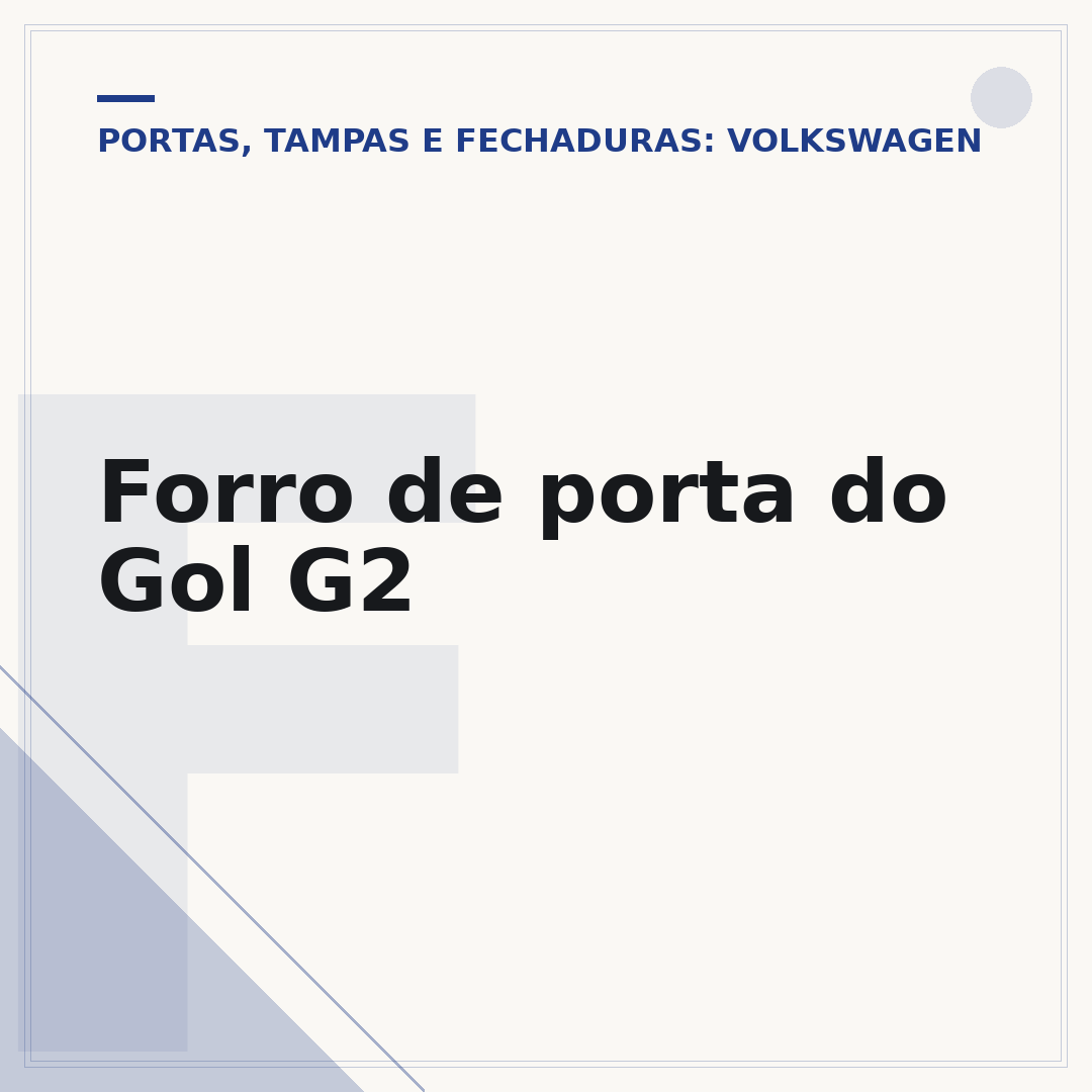 Forro de porta do Gol G2