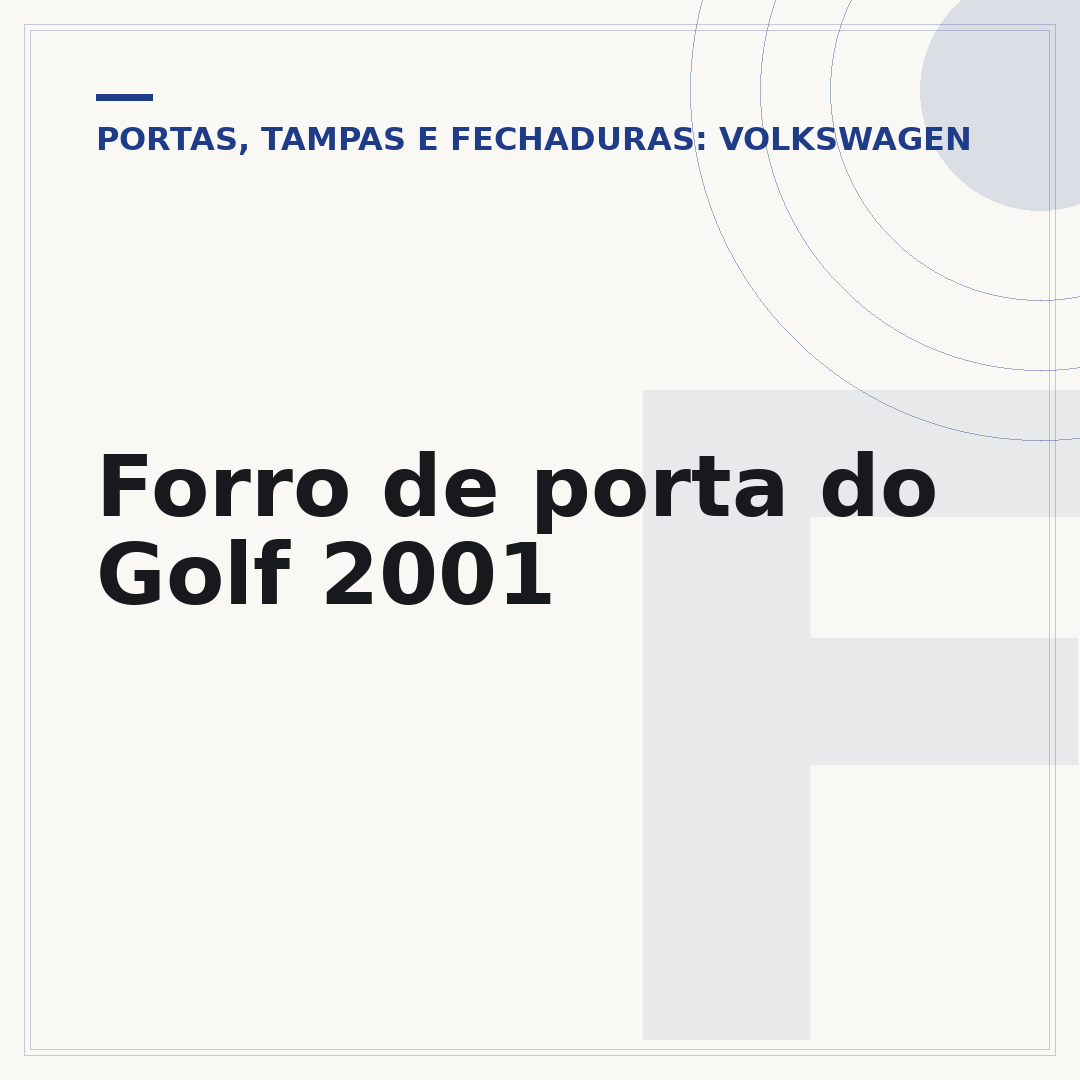 Forro de porta do Golf 2001