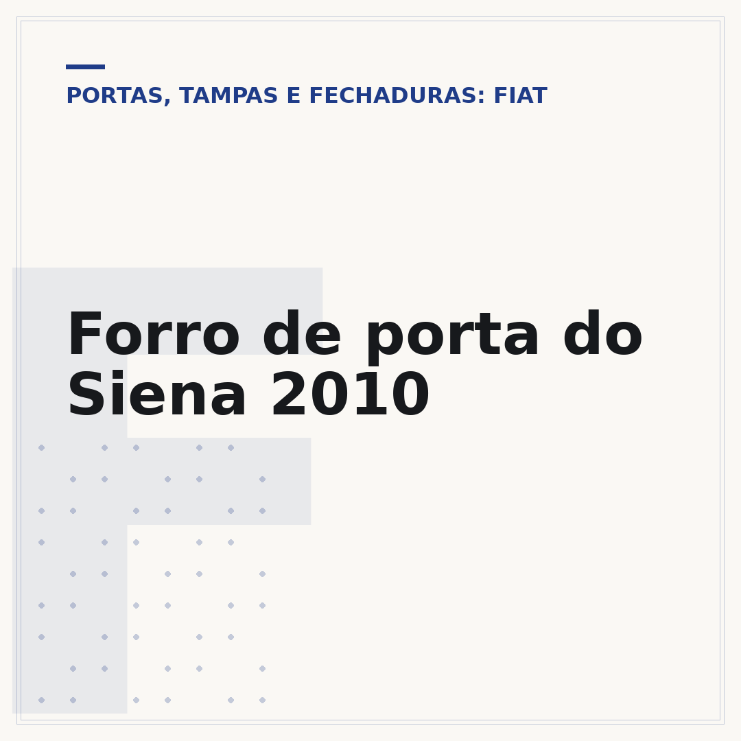 Forro de porta do Siena 2010