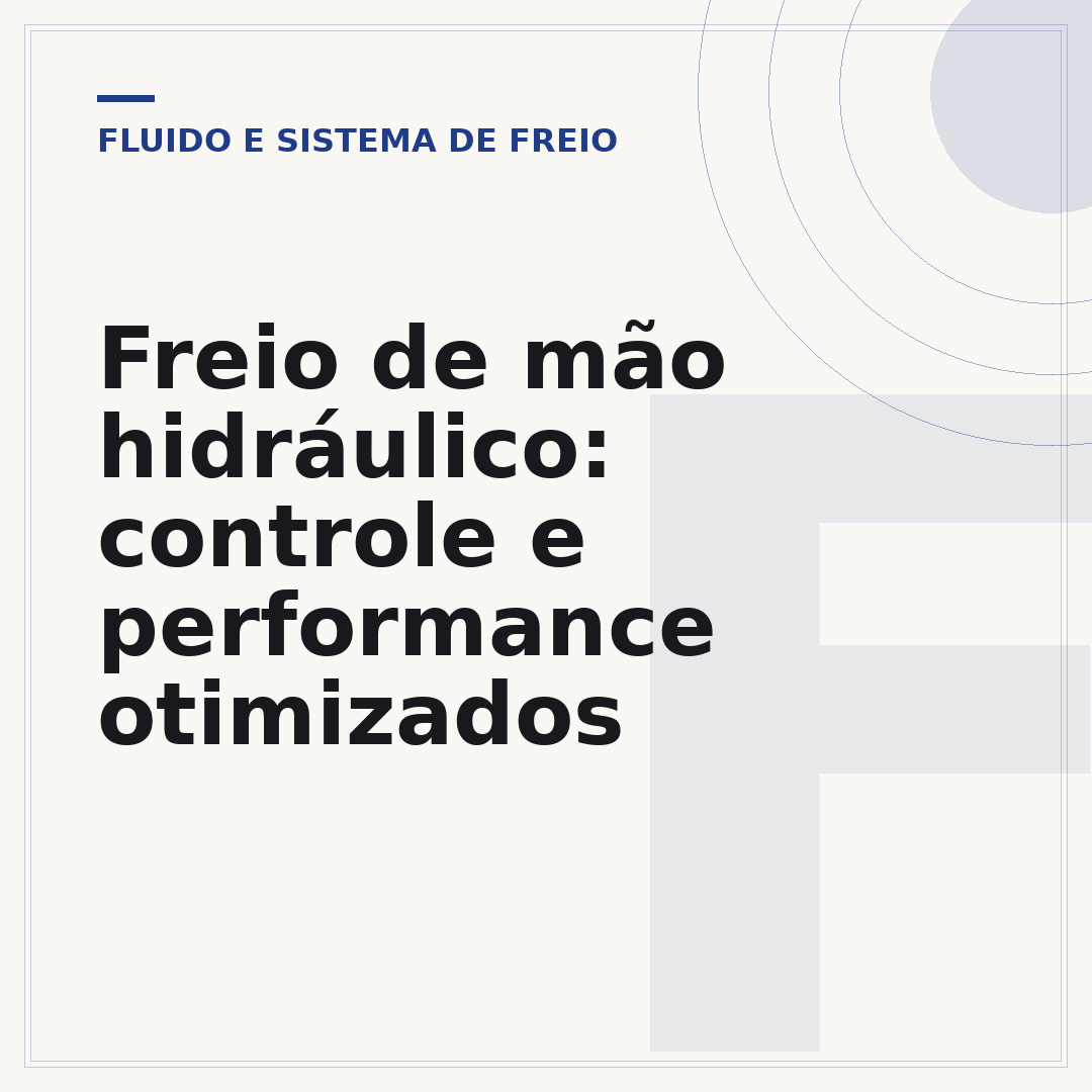 Freio de mão hidráulico: controle e performance otimizados
