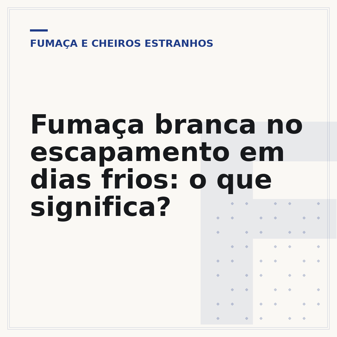 Fumaça branca no escapamento em dias frios: o que significa?