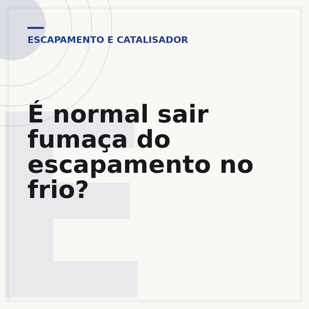 É normal sair fumaça do escapamento no frio?