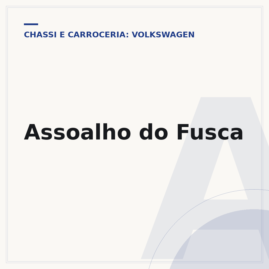 Assoalho do Fusca