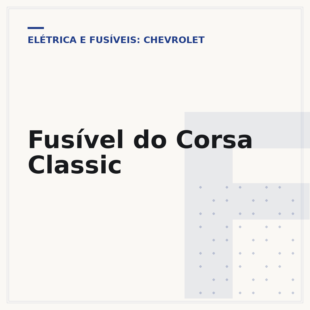 Fusível do Corsa Classic