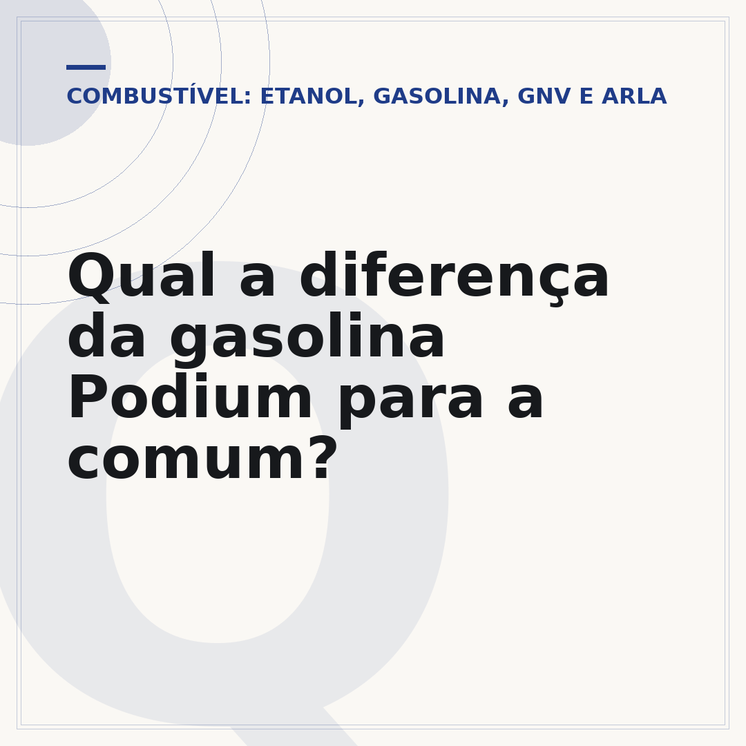 Qual a diferença da gasolina Podium para a comum?