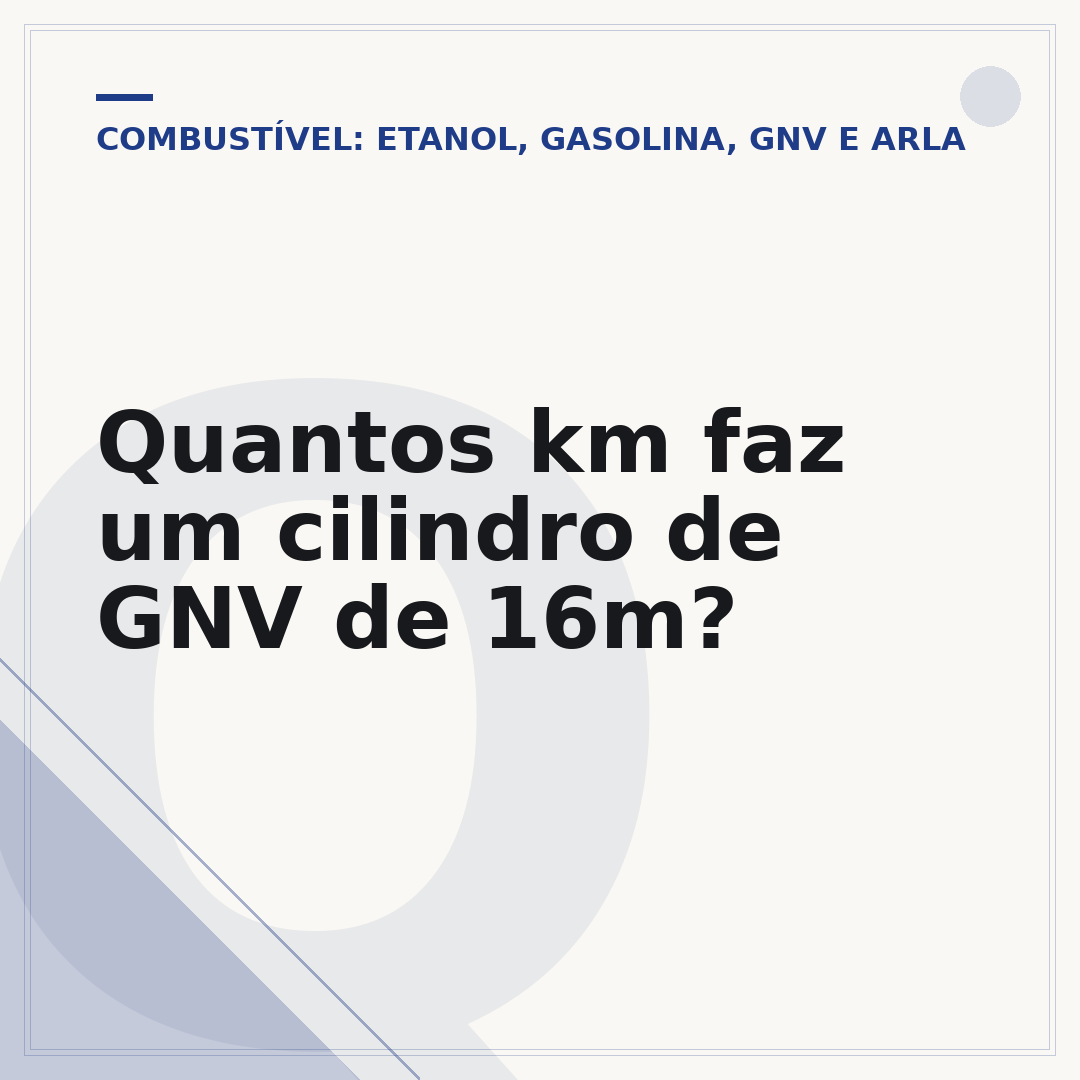 Quantos km faz um cilindro de GNV de 16m?