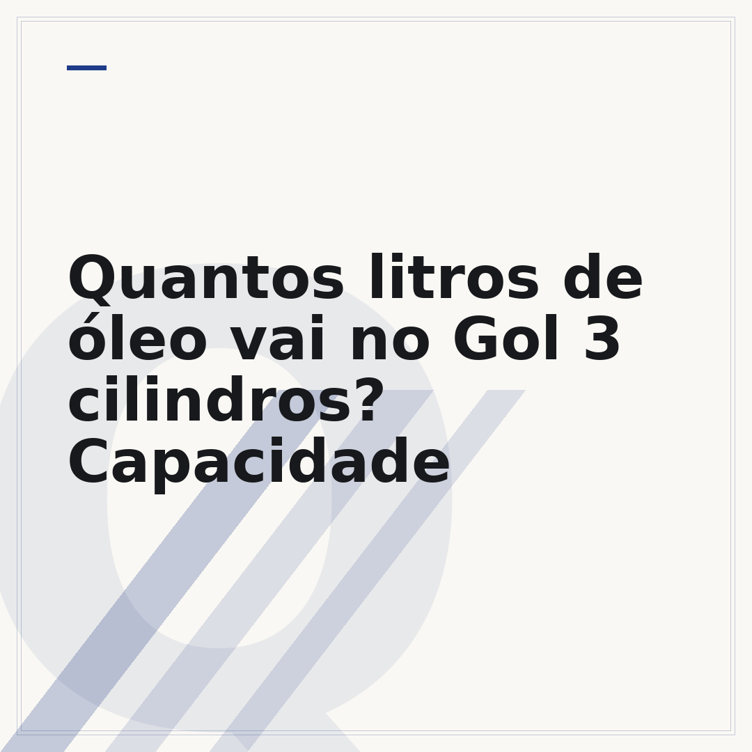 Quantos litros de óleo vai no Gol 3 cilindros? Capacidade