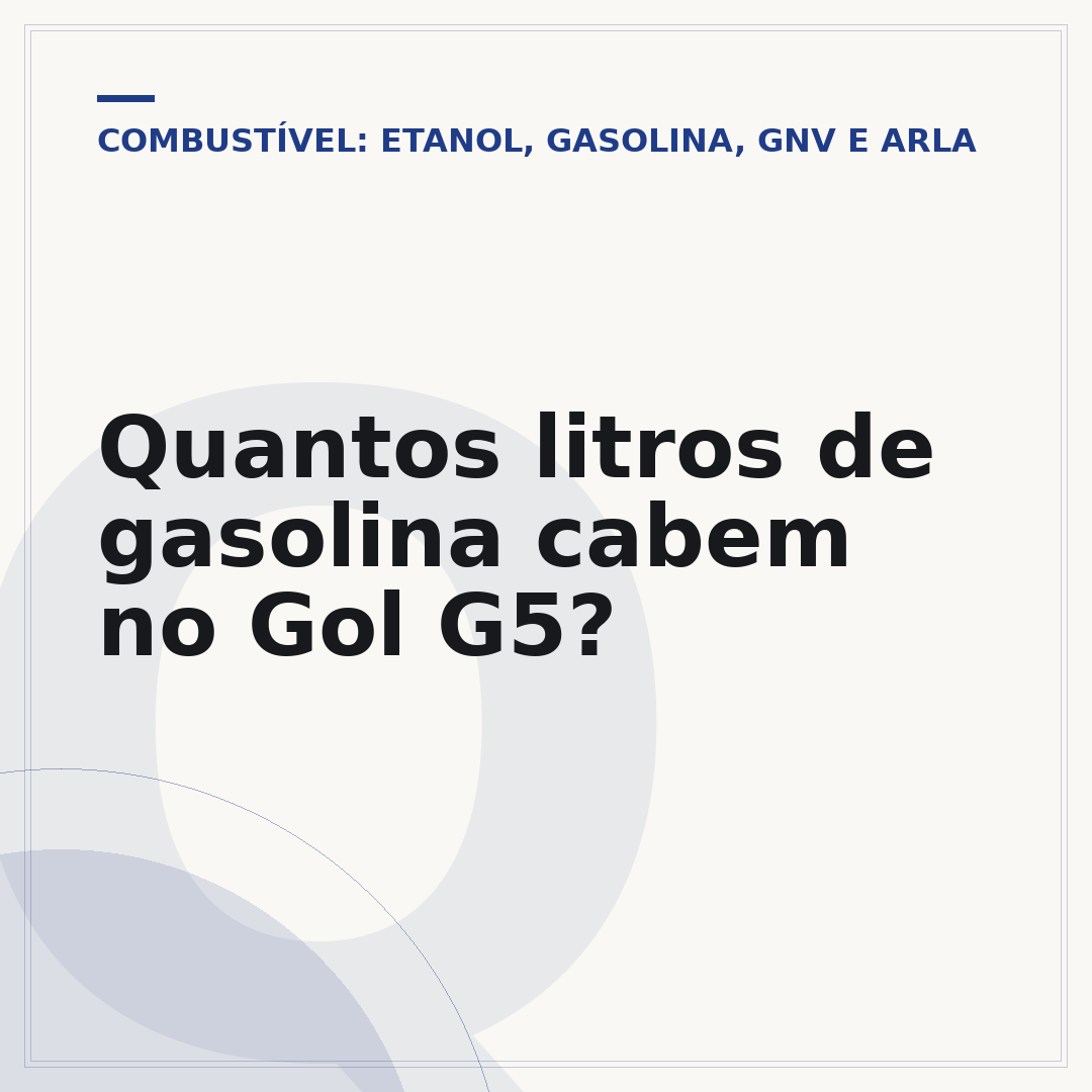 Quantos litros de gasolina cabem no Gol G5?