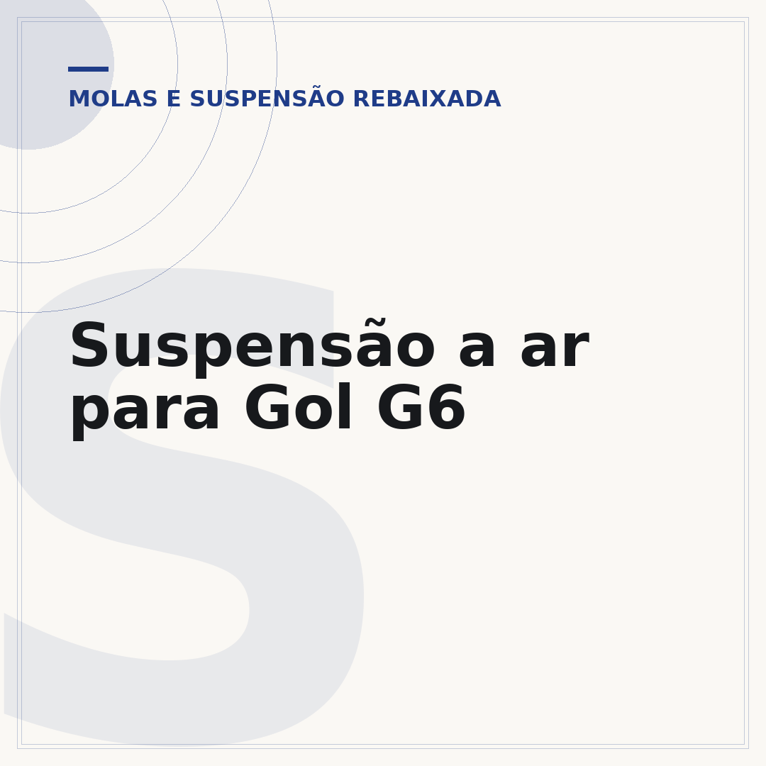 Suspensão a ar para Gol G6