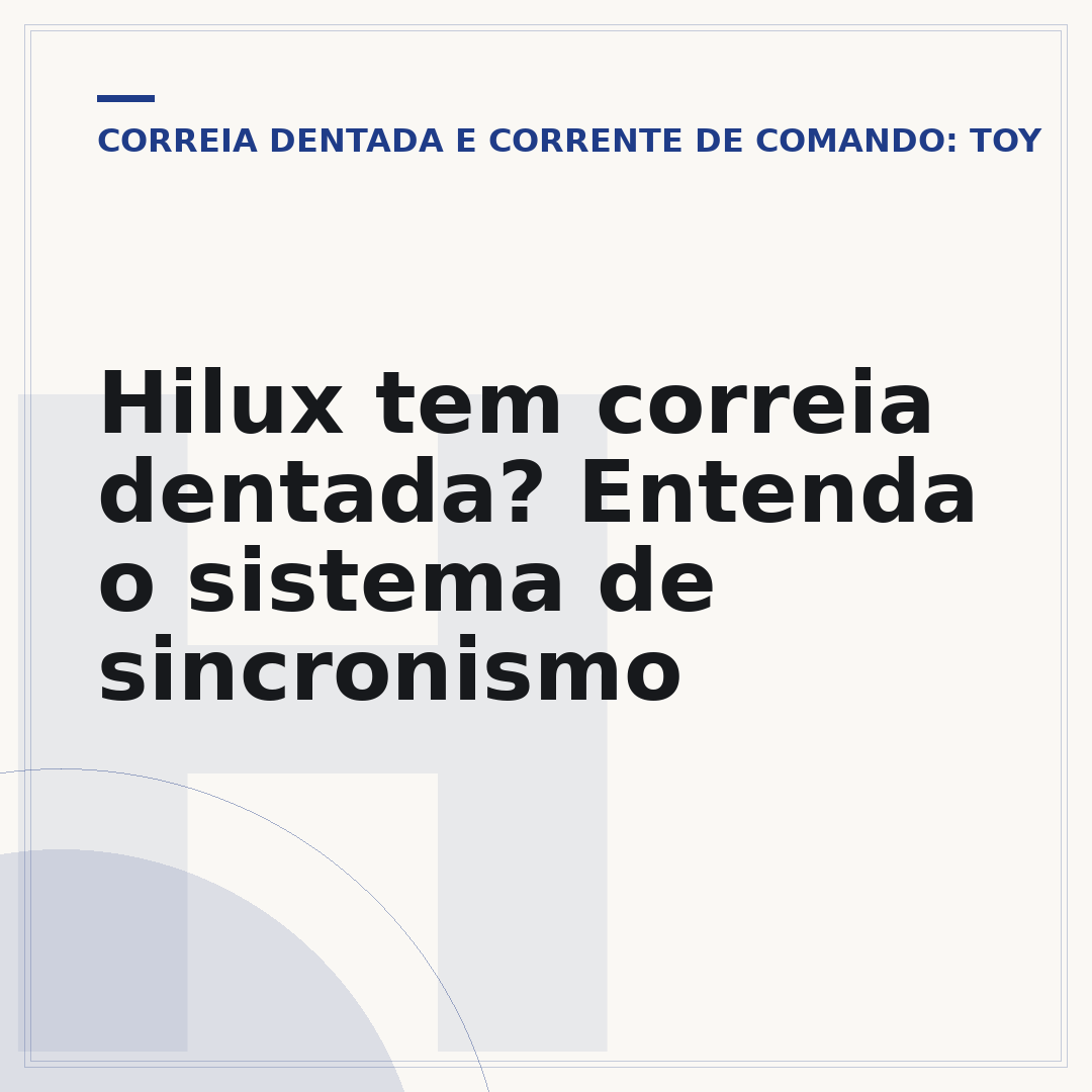 Hilux tem correia dentada? Entenda o sistema de sincronismo