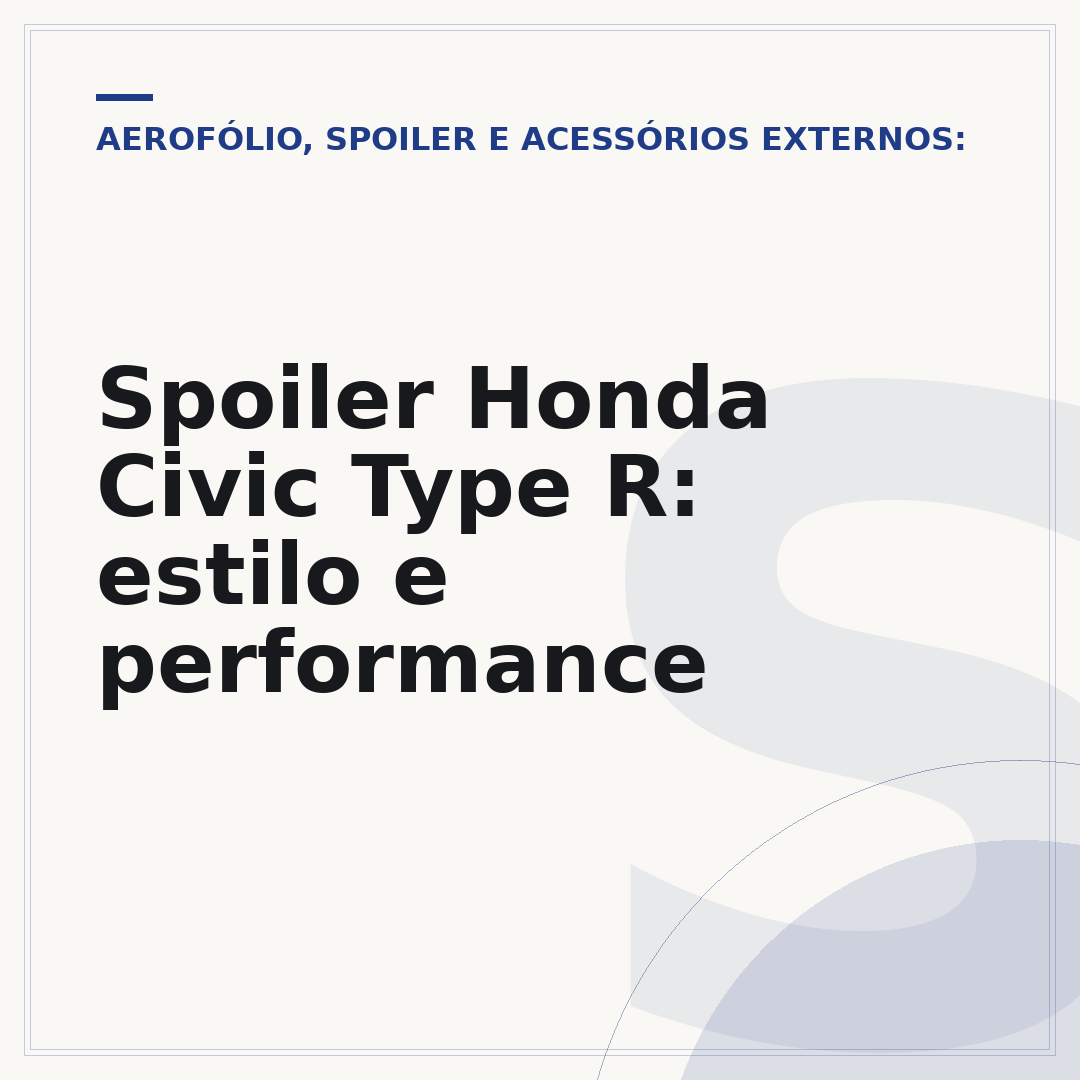 Spoiler Honda Civic Type R: estilo e performance