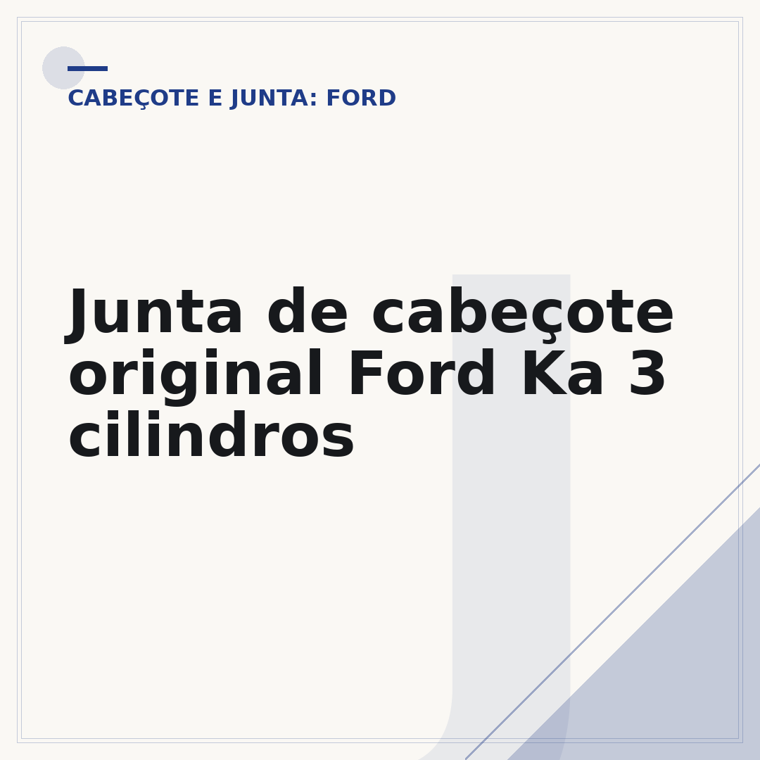 Junta de cabeçote original Ford Ka 3 cilindros