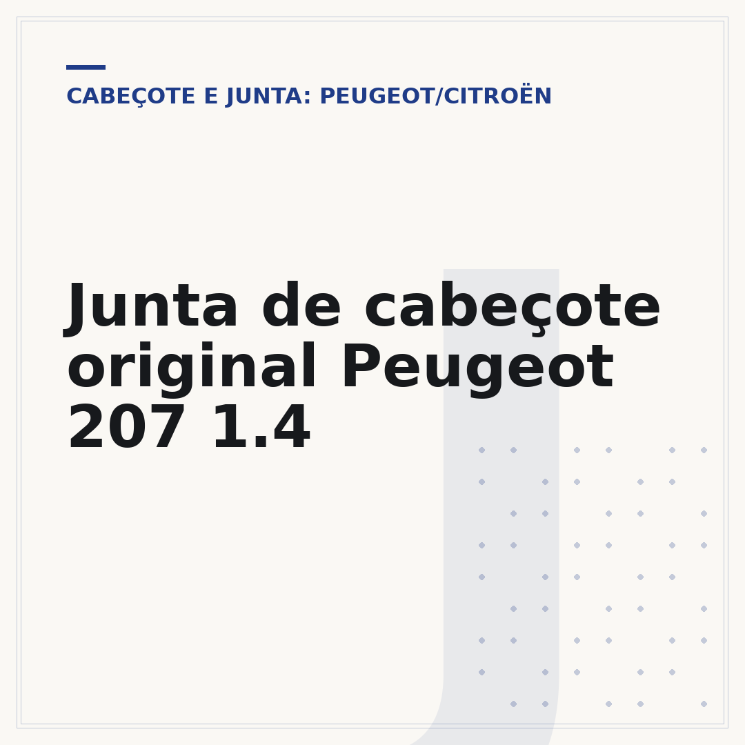 Junta de cabeçote original Peugeot 207 1.4