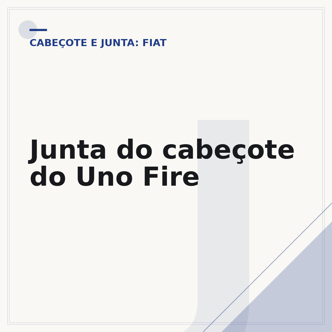 Junta do cabeçote do Uno Fire