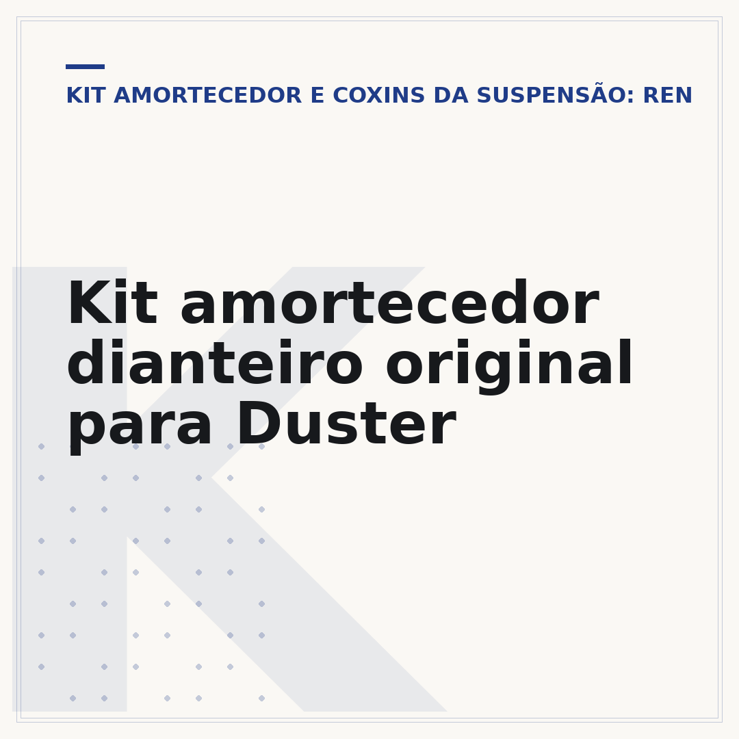 Kit amortecedor dianteiro original para Duster