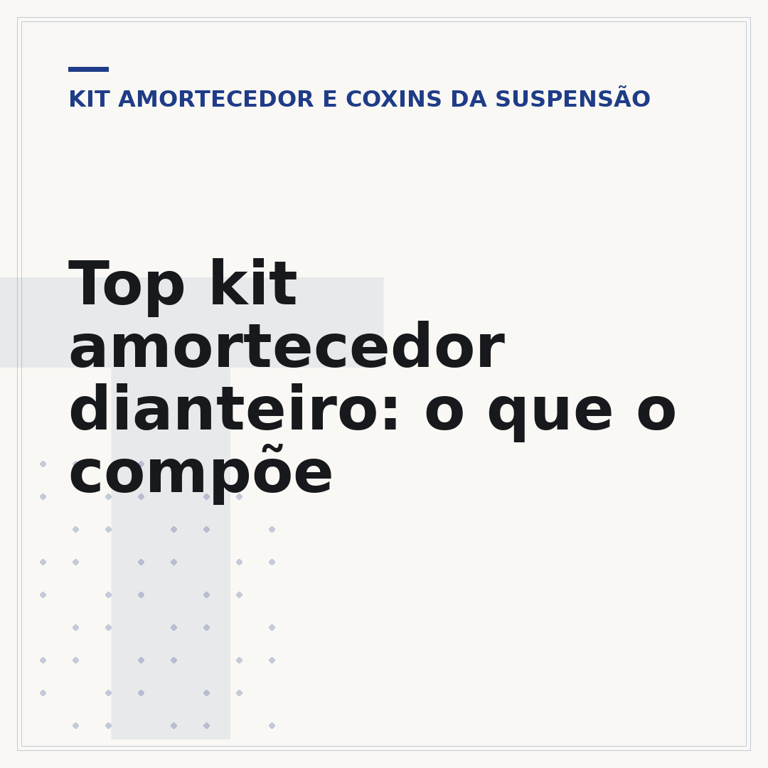Top kit amortecedor dianteiro: o que o compõe
