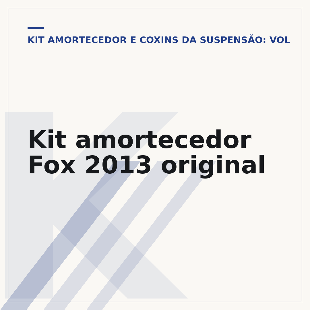 Kit amortecedor Fox 2013 original