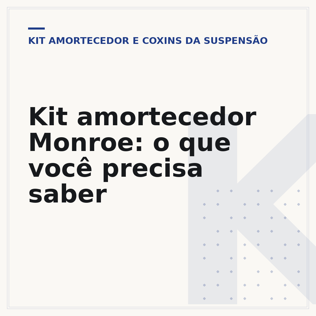 Kit amortecedor Monroe: o que você precisa saber