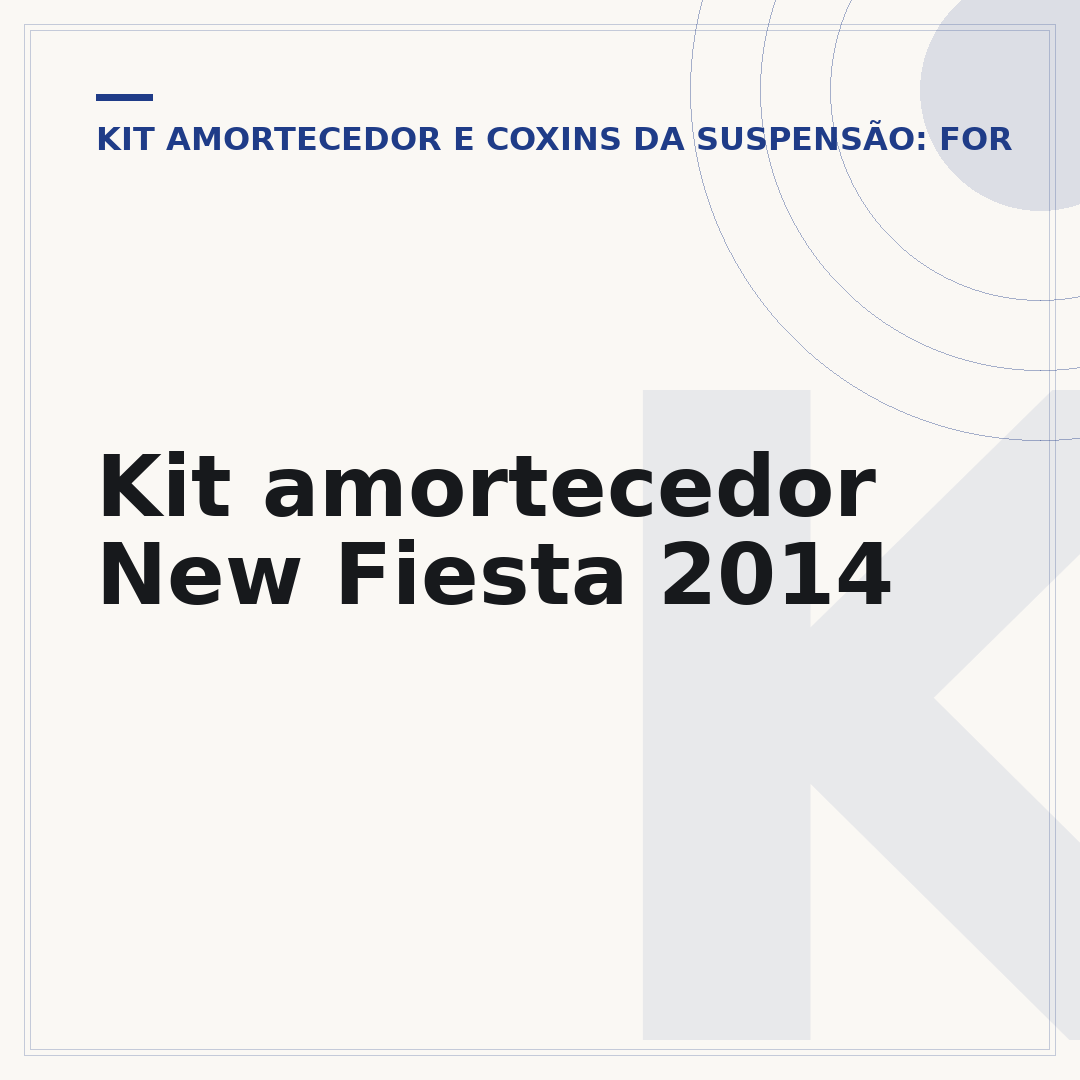Kit amortecedor New Fiesta 2014