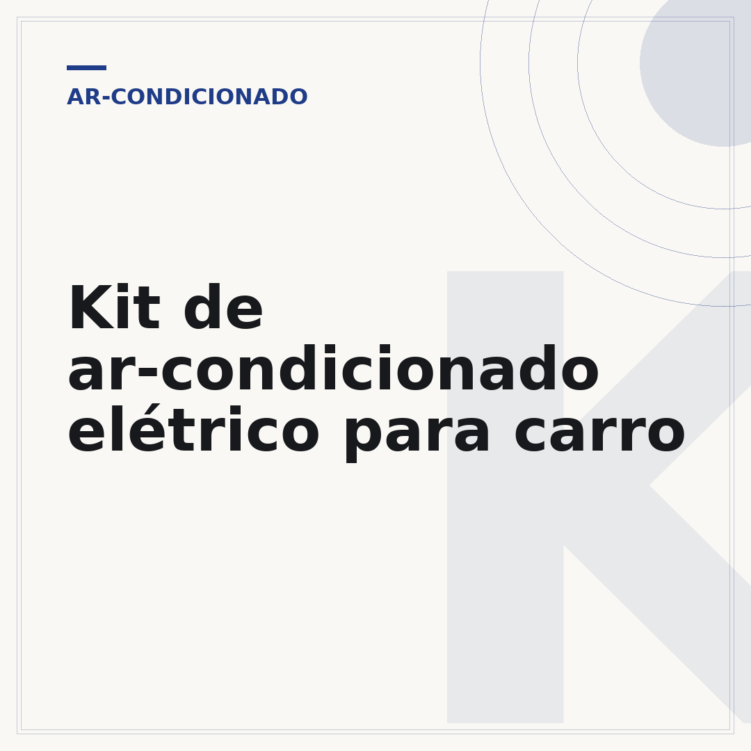 Kit de ar-condicionado elétrico para carro